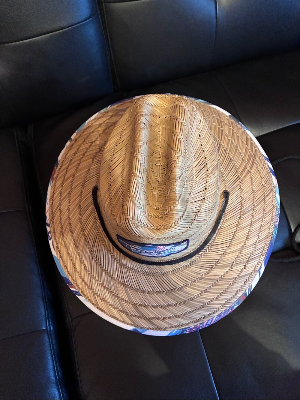 Los Angeles Dodgers Straw Sun Hat - Brown - Picture 3 of 5